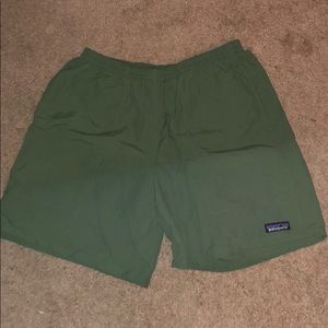 Patagonia Green Swim Trunks